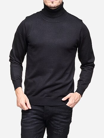 Pull col roulé