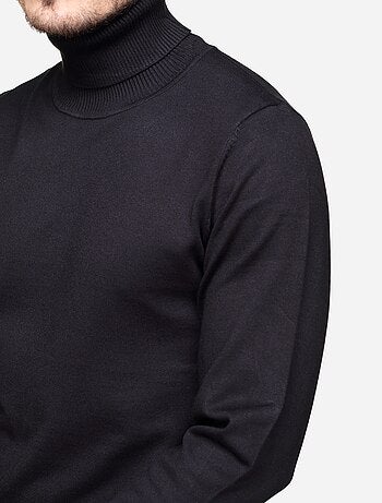 Pull col roulé