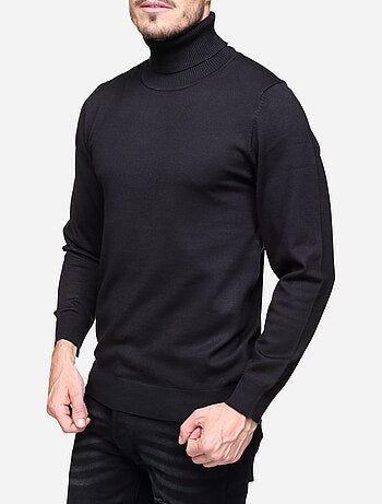 Pull col roulé