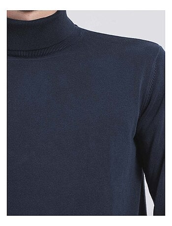 Pull col roulé pur coton LODIRK