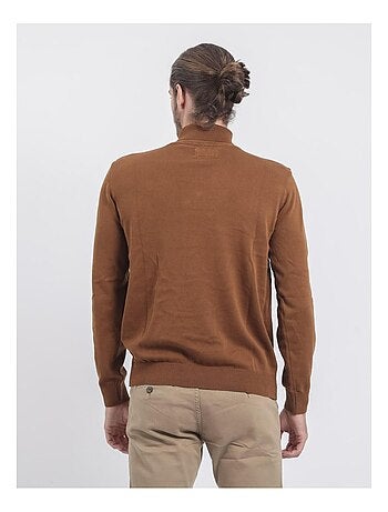 Pull col roulé pur coton LODIRK