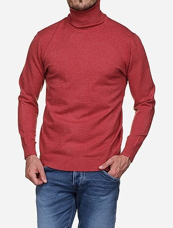 Pull col roulé