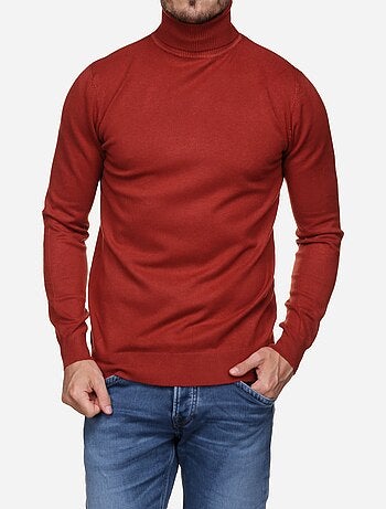 Pull col roulé