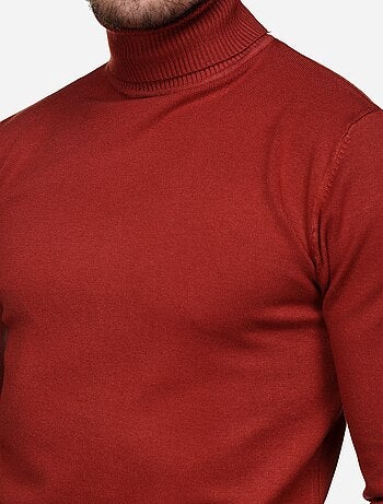 Pull col roulé