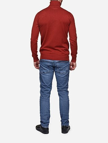 Pull col roulé