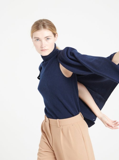 Pull col roulé sans manches femme 100% cachemire - LILLY 13 - Kiabi