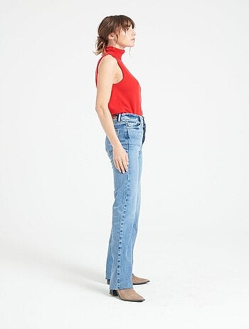 Pull col roulé sans manches femme 100% cachemire - LILLY 13
