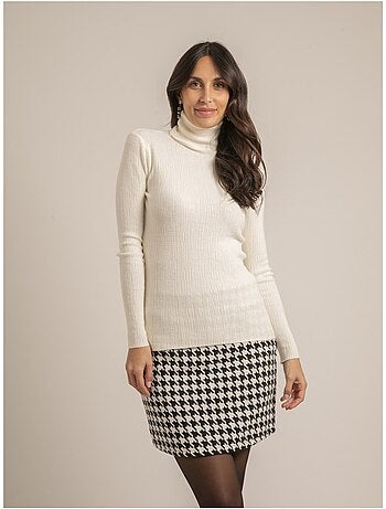 Pull col roulé texturé kilanie