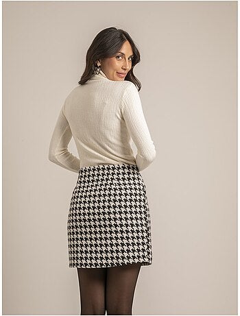 Pull col roulé texturé kilanie
