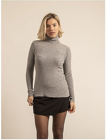 Pull col roulé texturé KILANIE