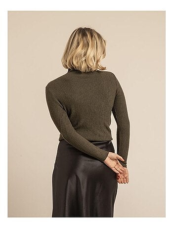 Pull col roulé texturé KILANIE