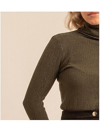Pull col roulé texturé KILANIE