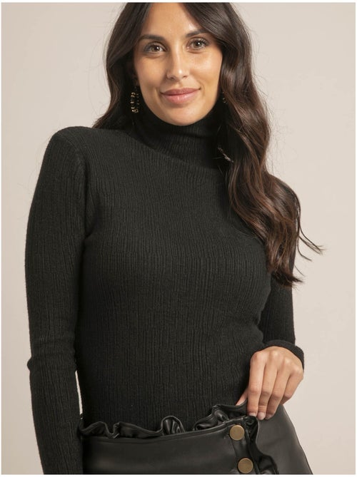 Pull col roulé texturé KILANIE - Kiabi