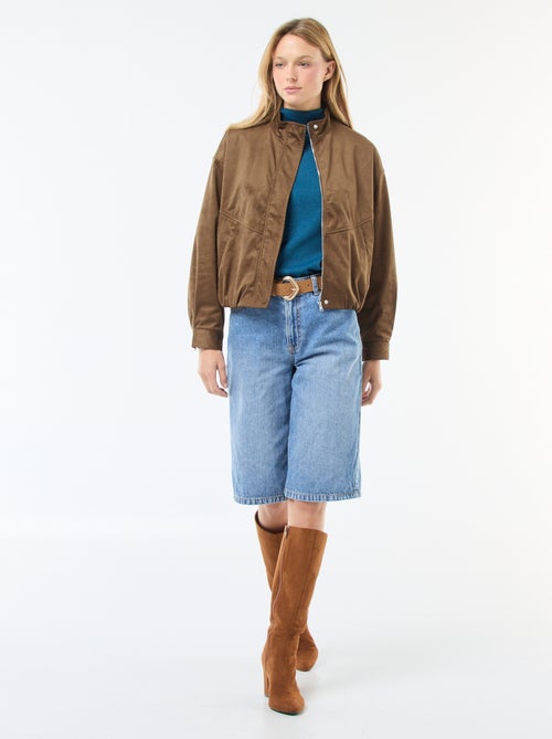 Pull col roulé uni - Kiabi