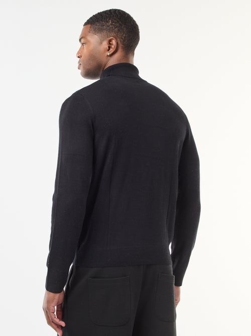 Pull col roulé uni - Kiabi