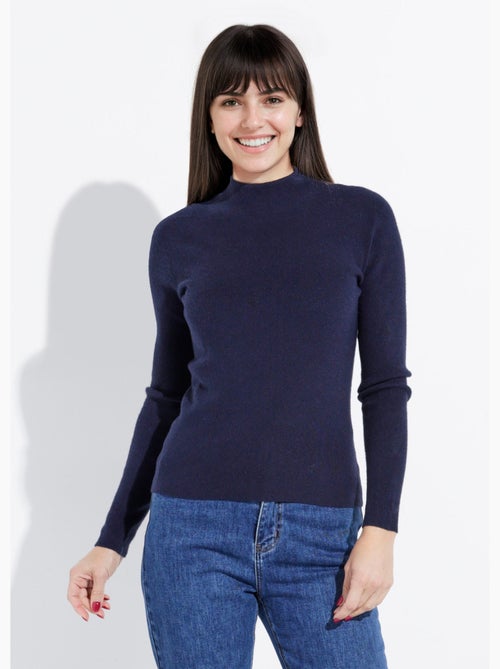 Pull col roulotté forme ajustée - afibel - Kiabi Pull col roulotté forme ajustée - afibel - Kiabi