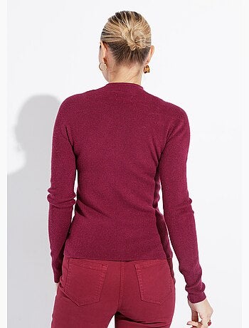 Pull col roulotté forme ajustée - afibel