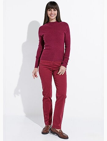 Pull col roulotté forme ajustée - afibel