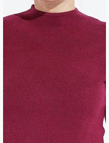 Pull col roulotté forme ajustée - afibel