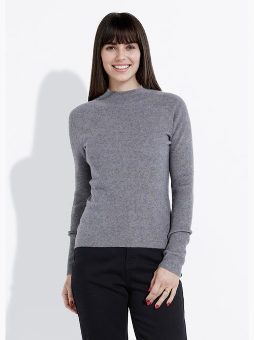 Pull col roulotté forme ajustée - afibel - Kiabi