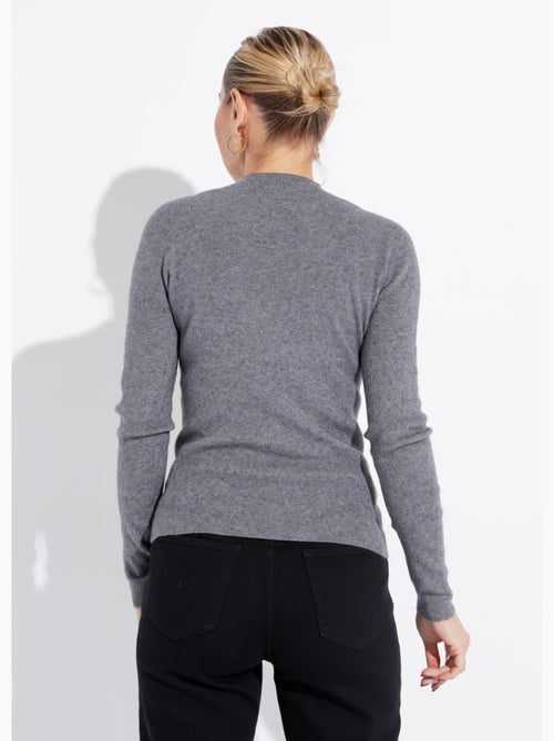 Pull col roulotté forme ajustée - afibel - Kiabi