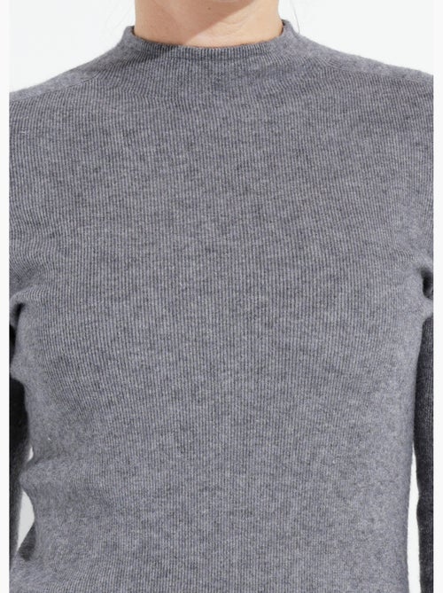 Pull col roulotté forme ajustée - afibel - Kiabi