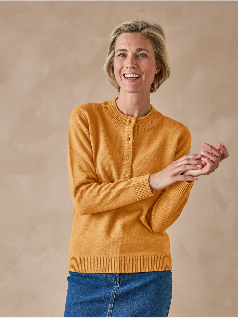 Pull col tunisien - DAXON Miel - Kiabi