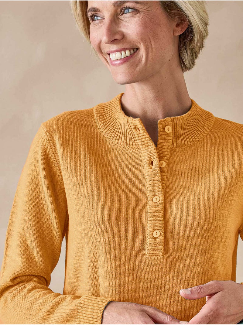 Pull col tunisien - DAXON Miel - Kiabi