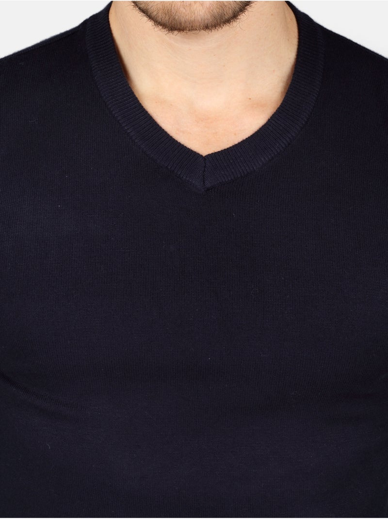 Pull col v - Kenzarro Bleu - Kiabi