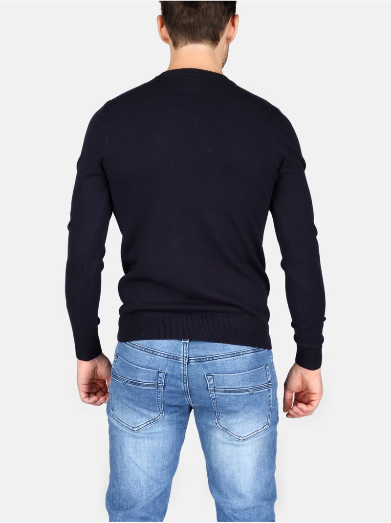 Pull col v - Kenzarro Bleu - Kiabi