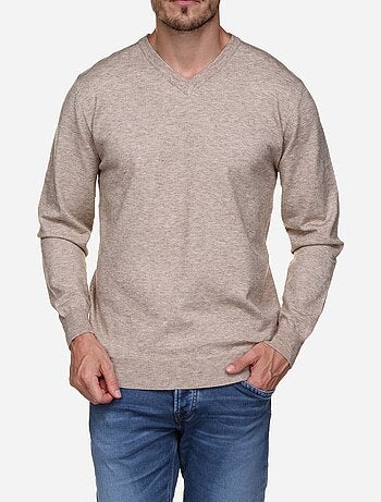 Pull col v - Yves Enzo