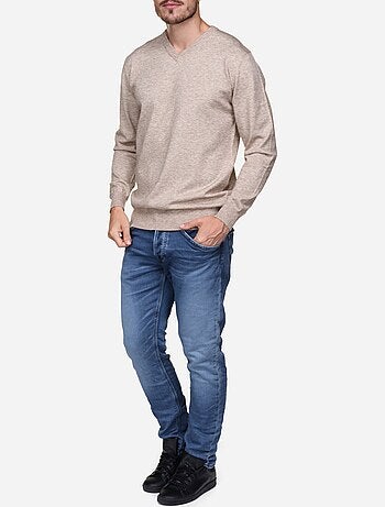 Pull col v - Yves Enzo