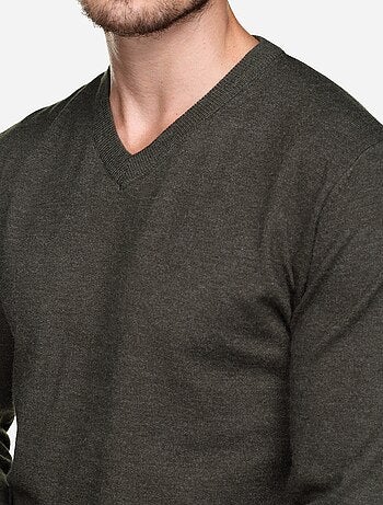 Pull col v - Yves Enzo