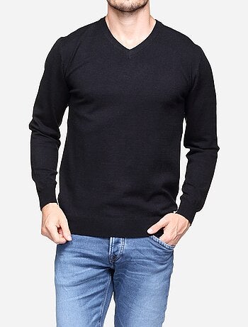 Pull col v - Yves Enzo