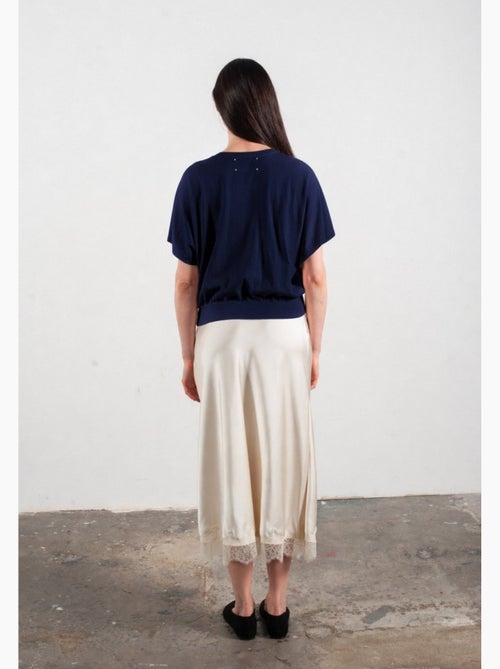 Pull col V à manches chauve souris femme 100% cachemire & laine ultrafin - KELLY 6 - Kiabi