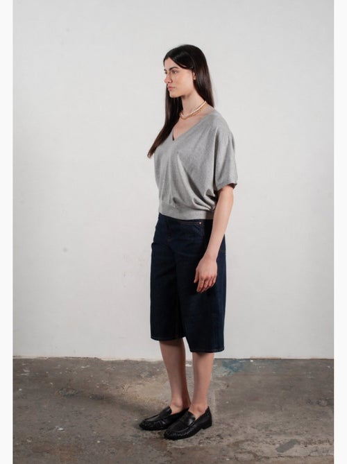 Pull col V à manches chauve souris femme 100% cachemire & laine ultrafin - KELLY 6 - Kiabi