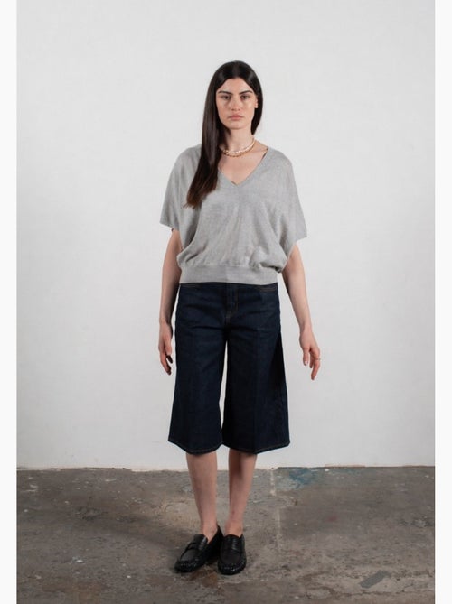 Pull col V à manches chauve souris femme 100% cachemire & laine ultrafin - KELLY 6 - Kiabi