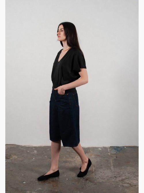 Pull col V à manches chauve souris femme 100% cachemire & laine ultrafin - KELLY 6 - Kiabi