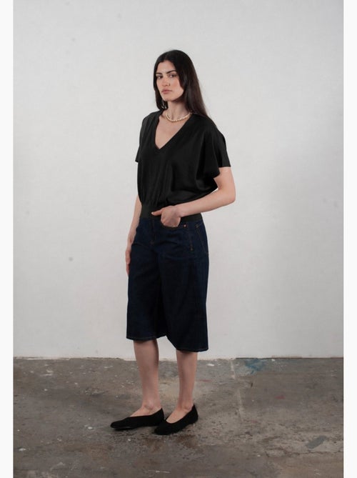 Pull col V à manches chauve souris femme 100% cachemire & laine ultrafin - KELLY 6 - Kiabi