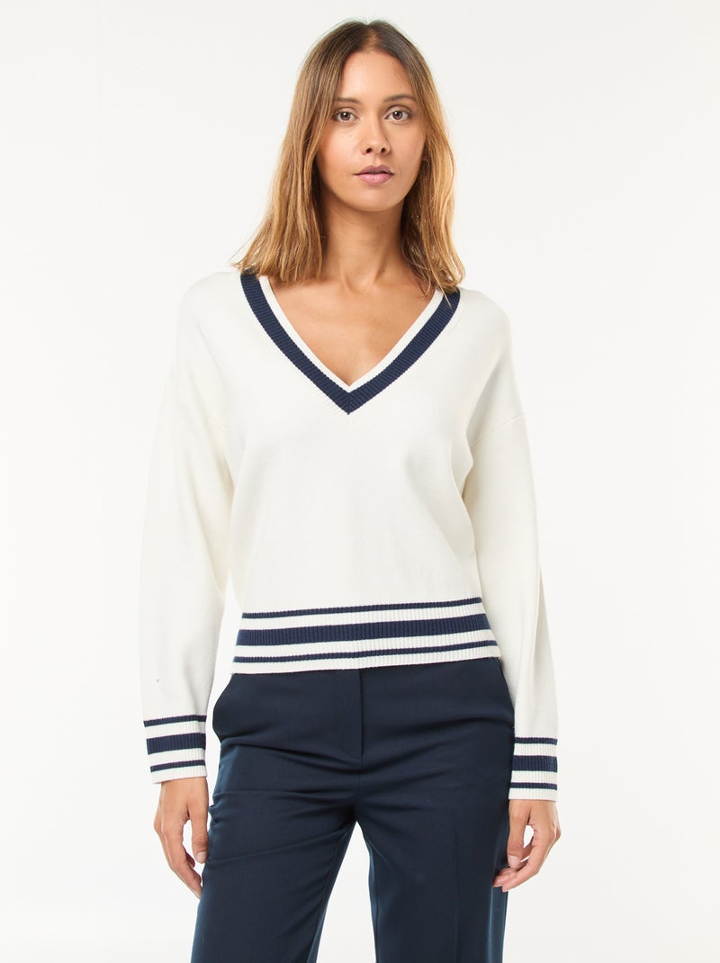Pull Col V Pull Oversize Kiabi Pull Bleu Marine Femme Col V Kiabi