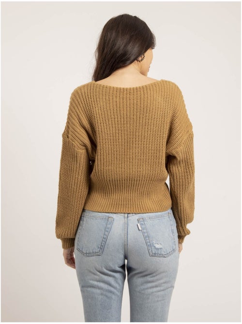 Pull col V avec nœud KIRVINA - Kiabi