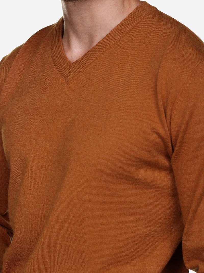 Pull col v Camel - Kiabi