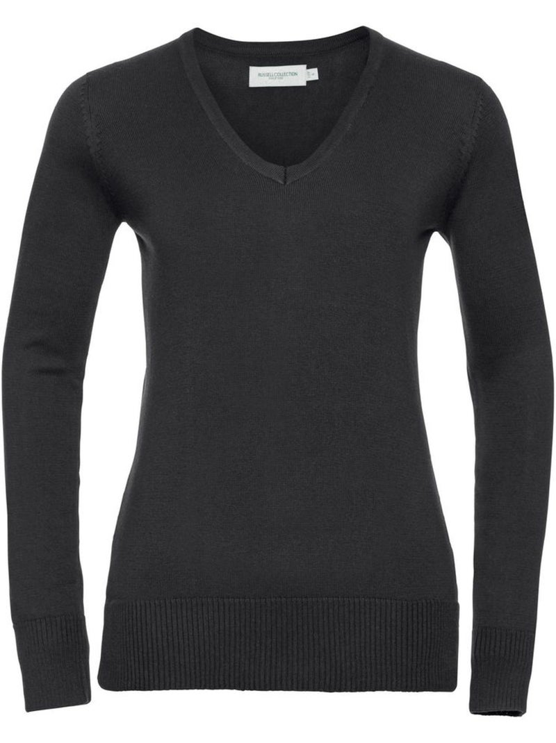 Pull col v collection - russell Noir - Kiabi