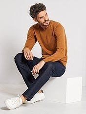Pull col v homme vêtements Homme | Kiabi Pull col V éco conçu Homme bleu canard chiné Kiabi 12,00€