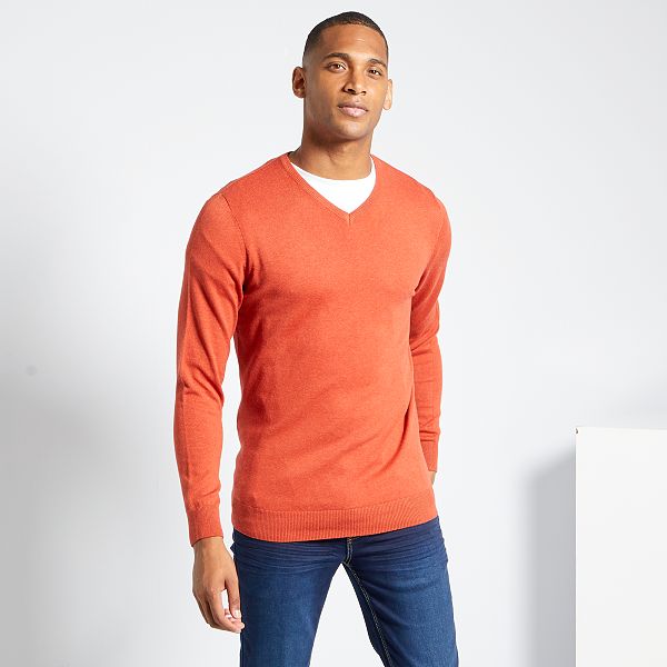 Pull col V éco conçu Homme bleu canard chiné Kiabi 12,00€ Pull col V éco conçu Homme bleu canard chiné Kiabi 12,00€