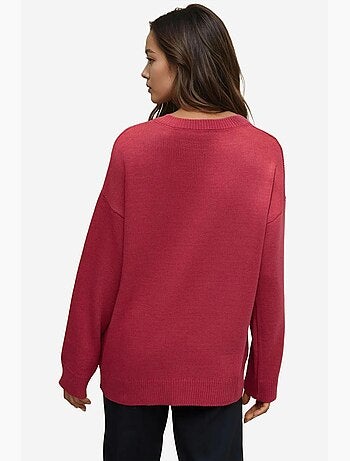 Pull col v en maille épaisse hiccup