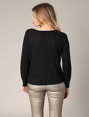 Pull col V en maille fine
'Deeluxe'