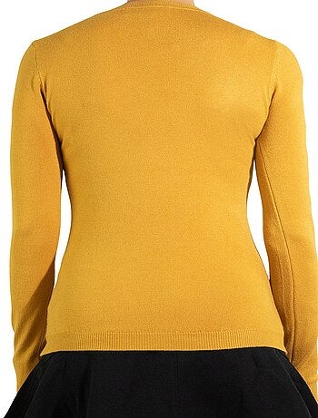 Pull col V en maille Kebello
