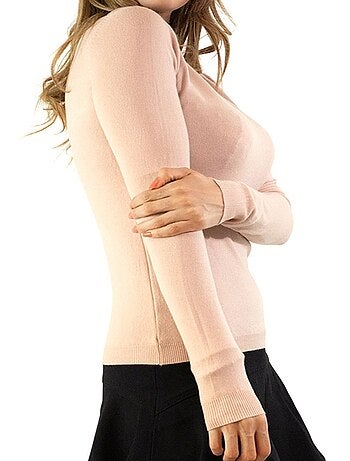 Pull col V en maille Kebello