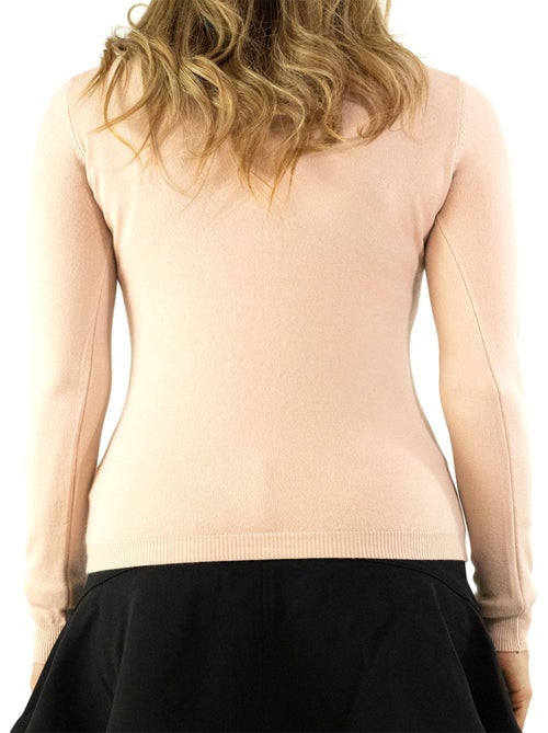 Pull col V en maille Kebello - Kiabi